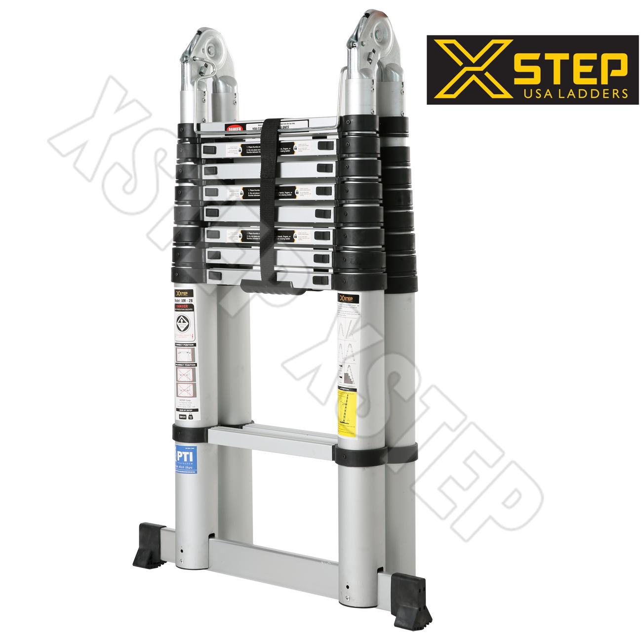 Thang nhôm rút chữ A Xstep XM28 - 5.6m