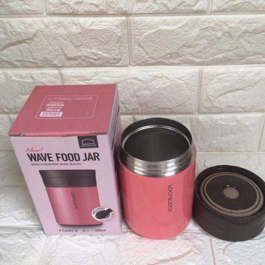 BÌNH ĐỰNG CHÁO GIỮ NHIỆT INOX 500ml Lock&Lock LHC8024
