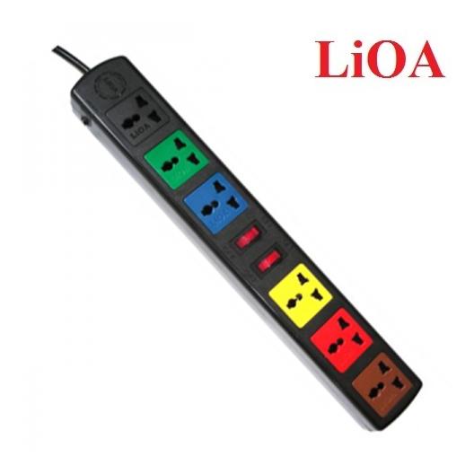 Ổ cắm kéo dài đa năng LiOA 6D33N (3m x 6 ổ cắm)