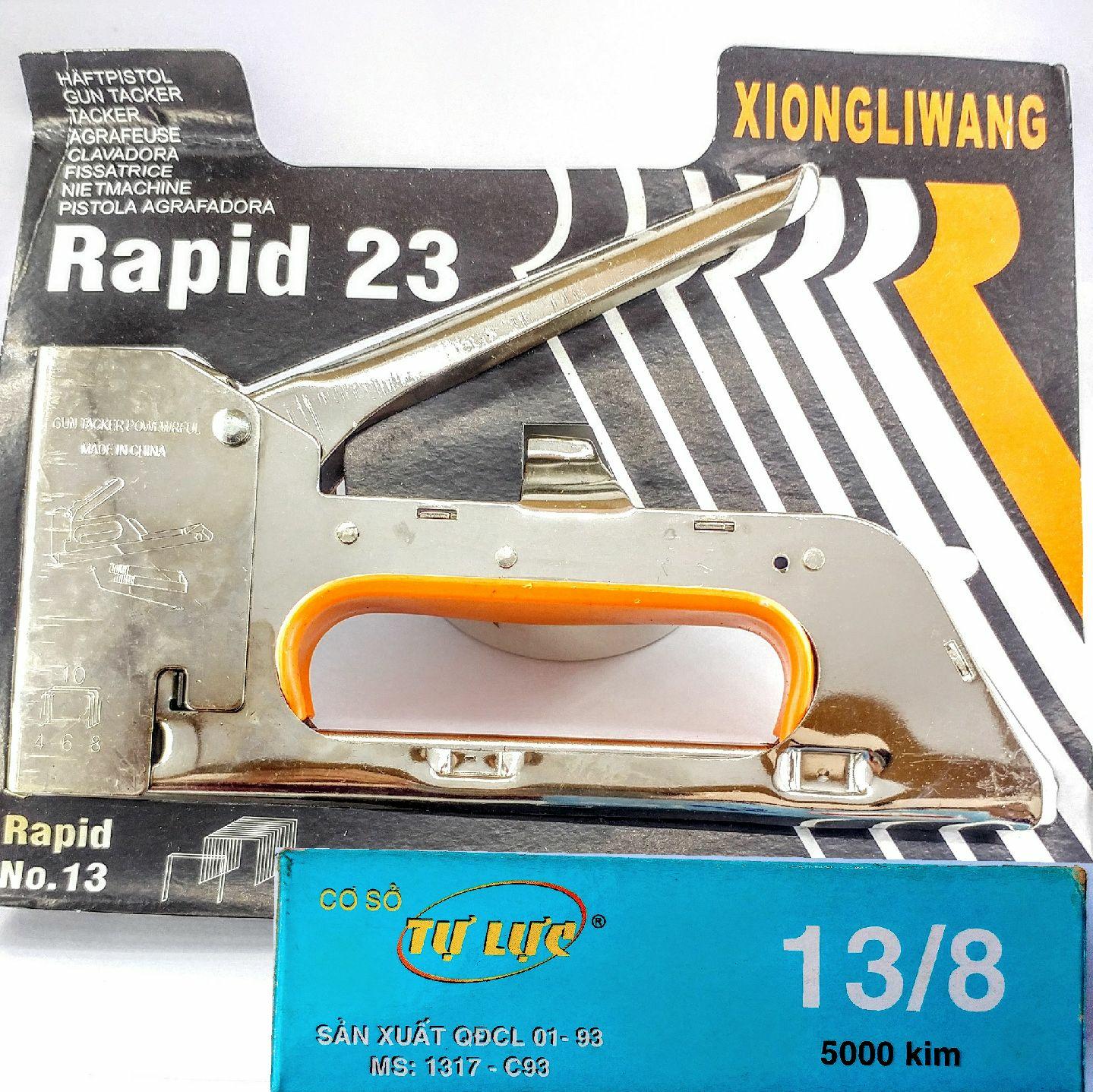 DỤNG CỤ BẤM GHIM INOX - TẶNG 1 HỘP GHIM 5000 GIM