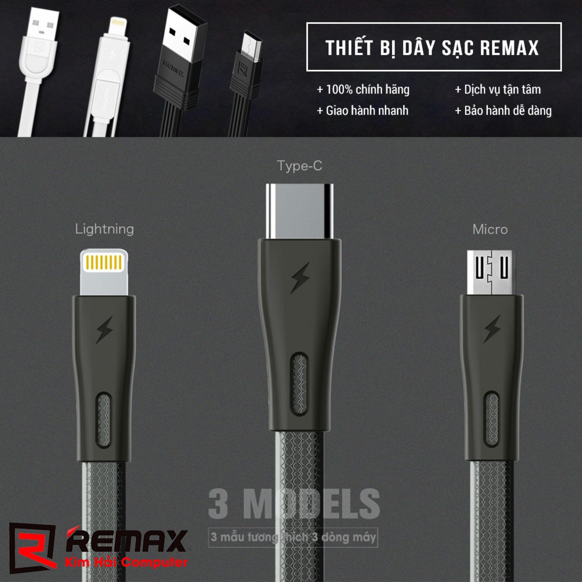 CÁP SẠC DỮ LIỆU ANDROID REMAX RC-090m (Đen) - Kim Hải Computer