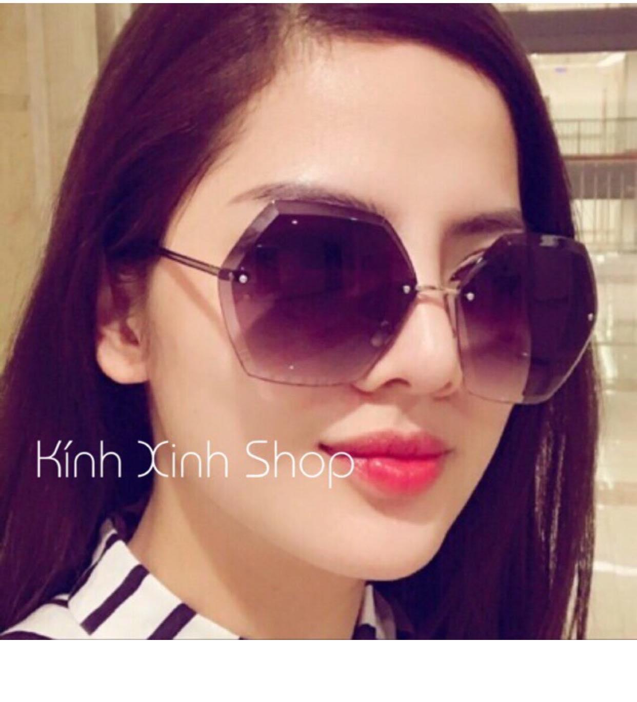 Kính râm Nữ Mắt khoan thời trang Cao cấp (KHÓI)