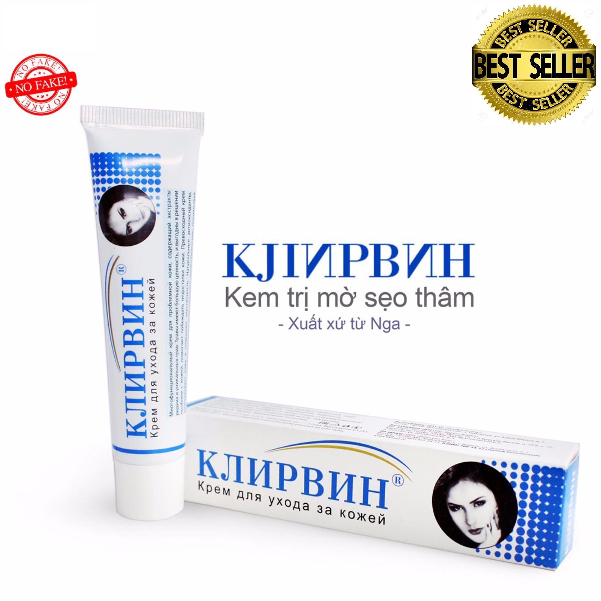 [HCM]Kem mụn thâm liền sẹo rạn da xóa nám và tàn nhang Klivrin 25g - Nga