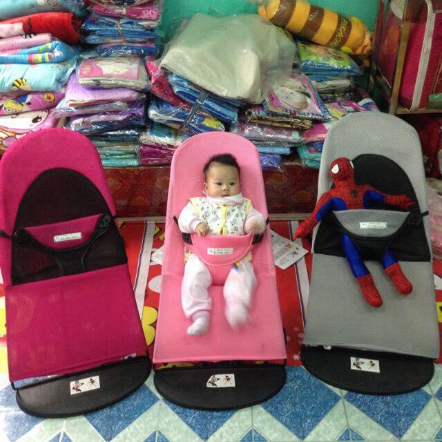 GHẾ RUNG GHẾ NHÚN DẠNG LƯỚI CHO BÉ HÀNG DÀY DẶN