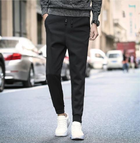 Quần Thun Jogger Thể Thao Nam Dây Rút Màu Đen Basic New 2020