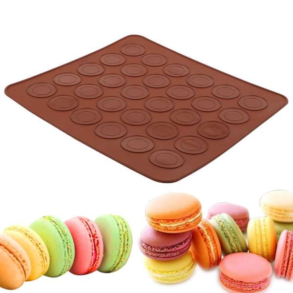 HILIFE Silicone Macaron Baking Mat Kitchen Accessories Bakeware Sheet 30-Cavity DIY Mold Macaroon Pastry Oven Baking Mould