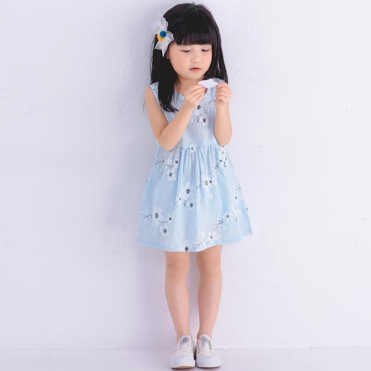 [HCM]VÁY BÉ GÁI HOA CÚC XANH JENNIE KIDS