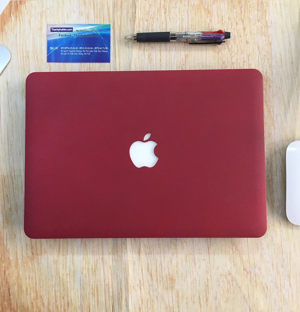 Ốp bảo vệ cho Macbook 13 Air - Đỏ Đô