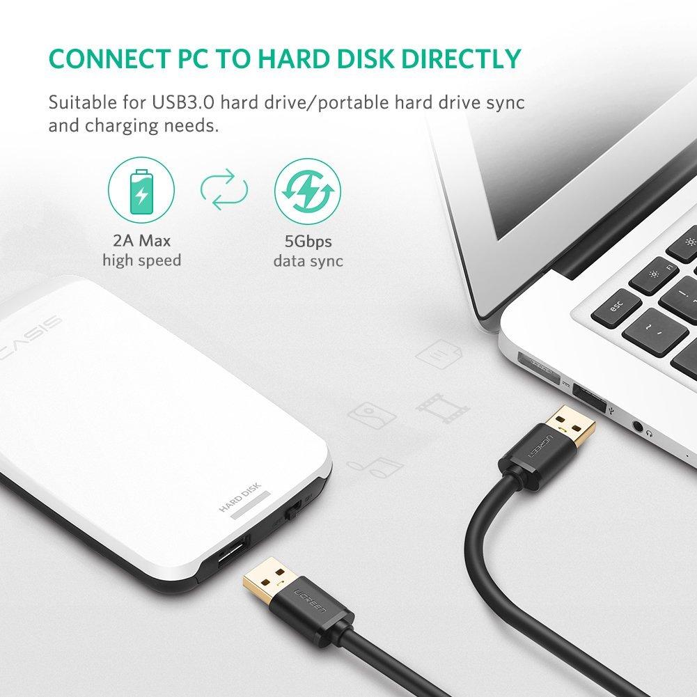 Cáp usb 2 đầu dương chuẩn 1M 2.0 Ugreen 10309