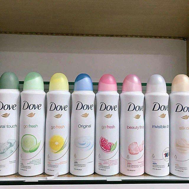 Xịt Khử Mùi DOVE Original 150Ml( Xanh Dương)