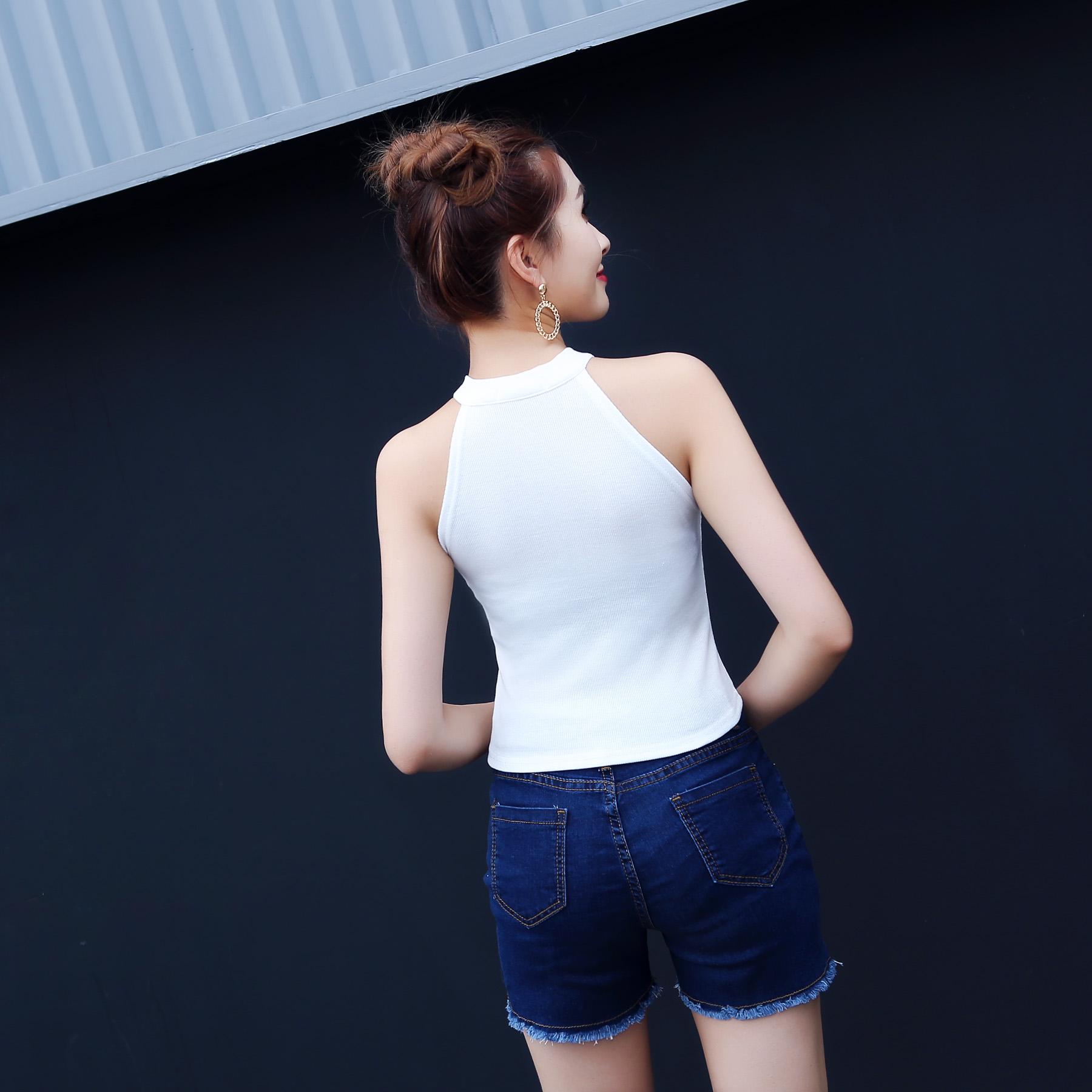 Áo yếm len nữ khóa trước thời thượng