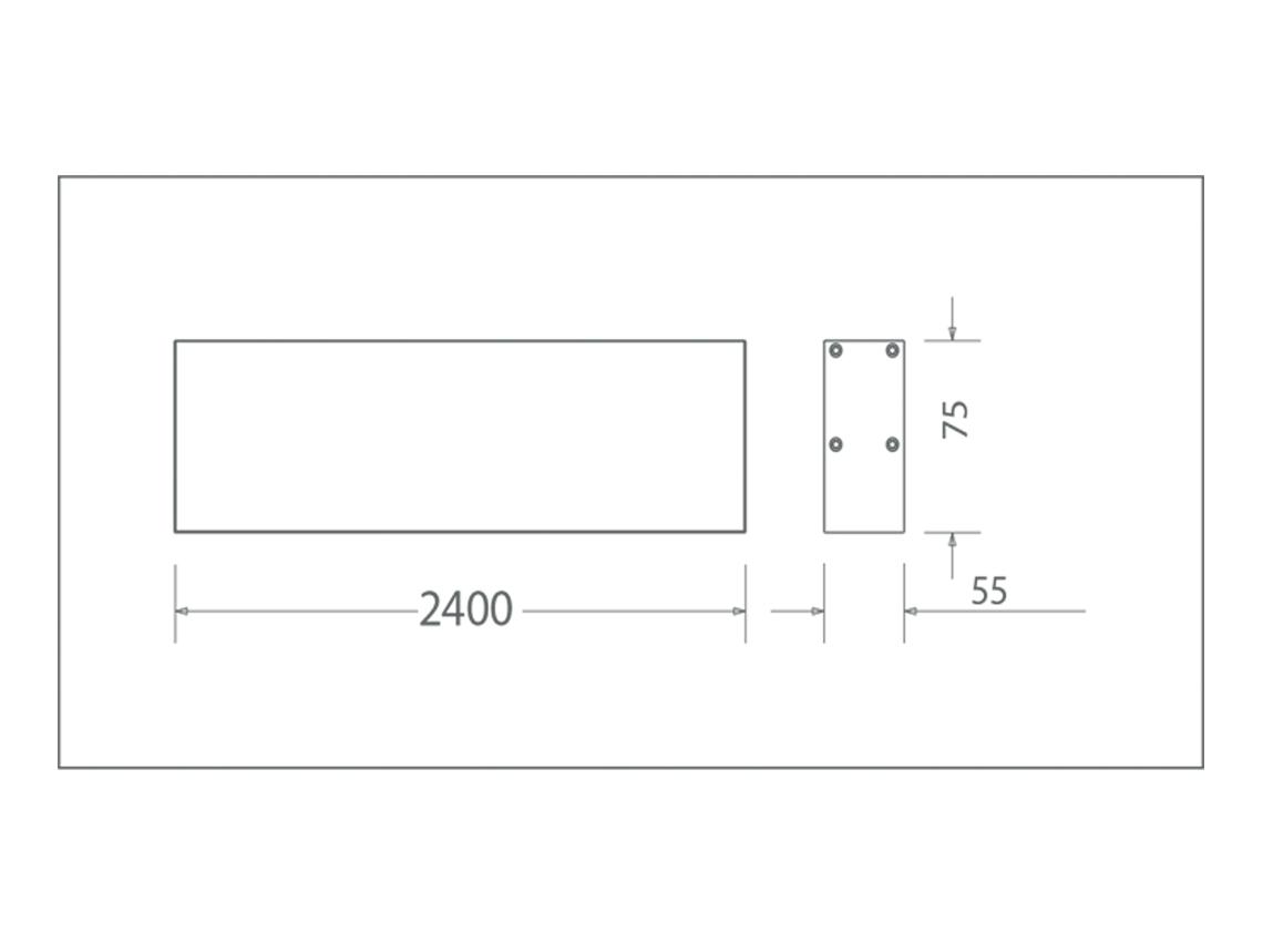 Đèn LED Thanh Treo (2400x55x75) MLL494-072WS658LB6/MLL494-072WS408LB6/MLL494-072WS278LB6