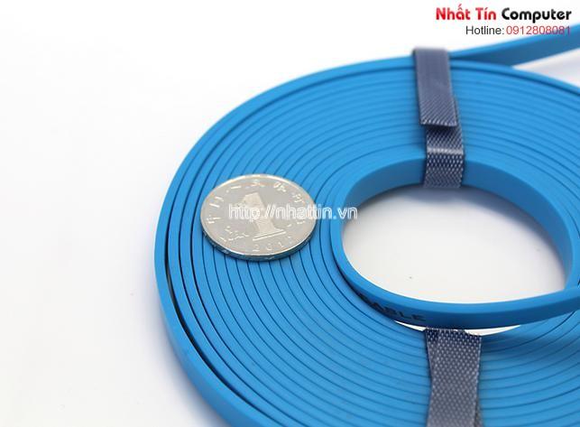 Cáp VGA 15m mỏng dẹt DTECH DT-69F15 chính hãng