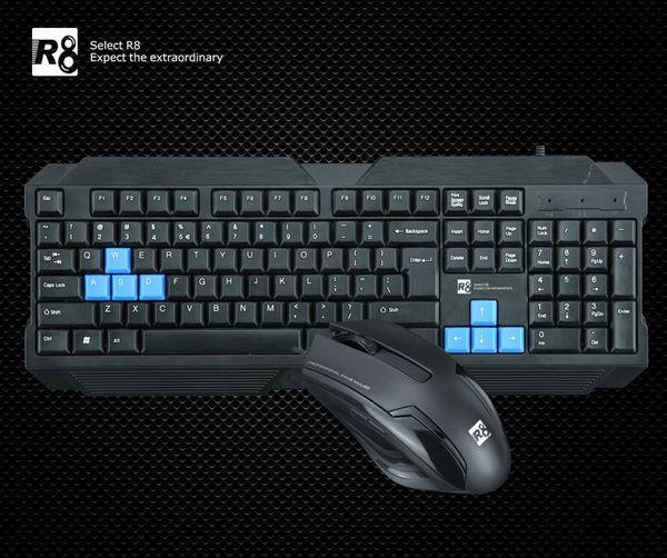 [HCM]COMBO PHÍM CHUỘT R8 1906