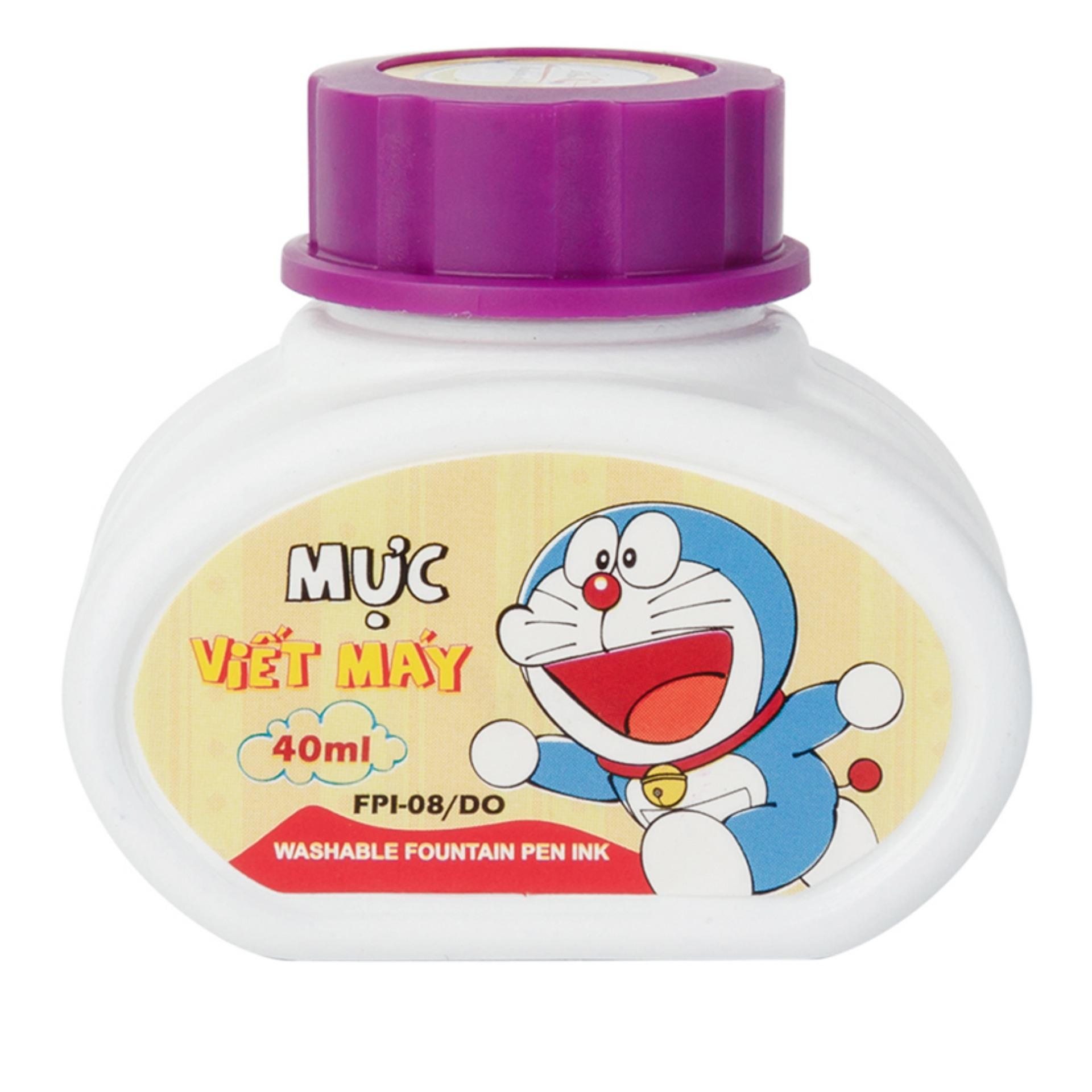 [HCM]BỘ 4 LỌ MỰC BÚT MÁY THIÊN LONG DOREMON FPI-08 (CHỌN MÀU MỰC)