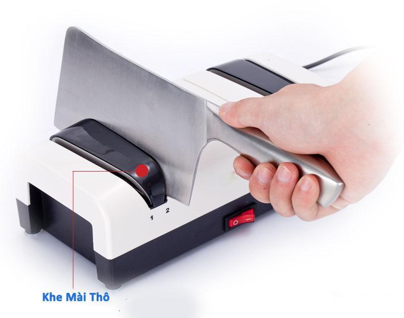 Máy mài dao kéo bằng điện Momscook (Tặng thêm 2 viên đá mài cao cấp)