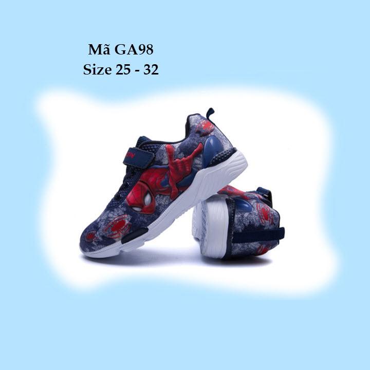 Giày siêu nhân bé trai, giày người nhện spiderman GA98