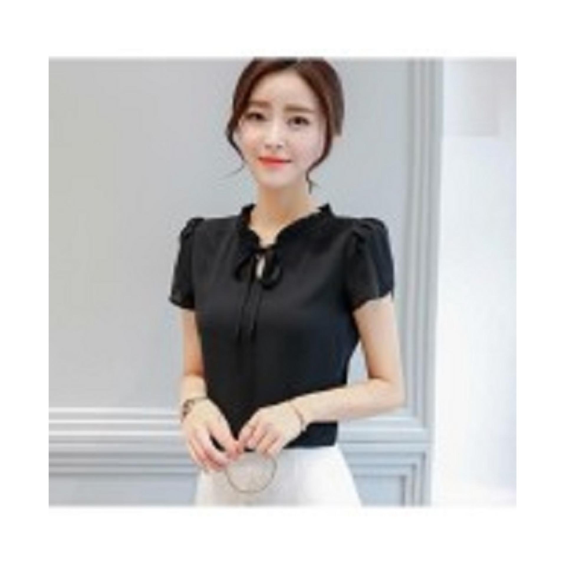 [HCM]áo công sở tay búp sen cổ nhún