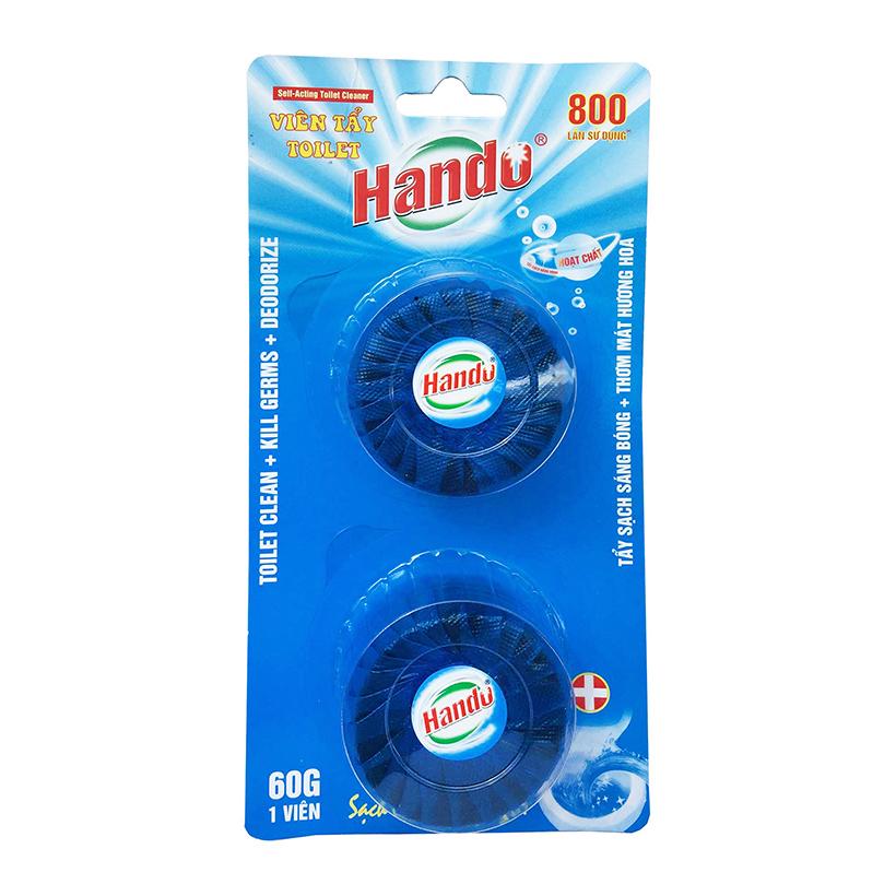 Vỉ 2 viên tẩy xanh làm thơm bồn cầu , toilet Hando BH28