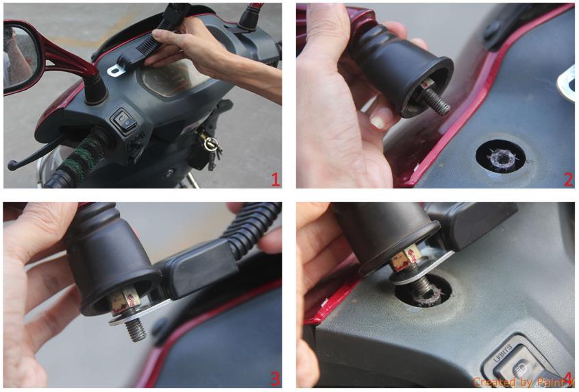 Giá đỡ điện thoại trên xe máy, chống nước