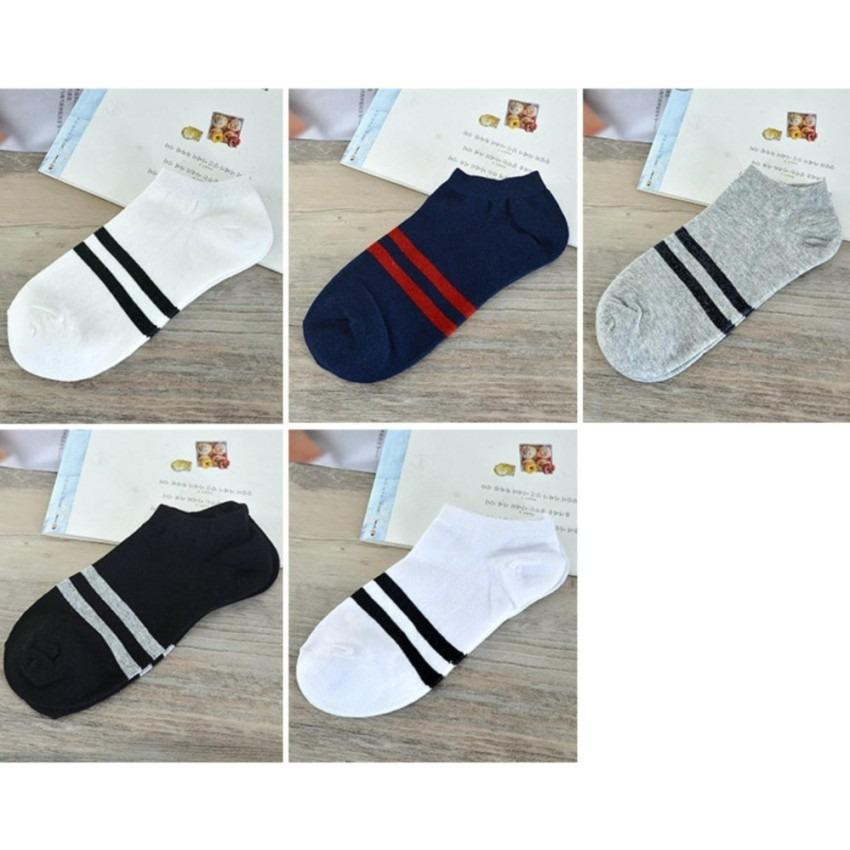 Bộ 10 đôi vớ ( tất ) Hàn Quốc 2 sọc dành cho nam ( Nhiều màu )