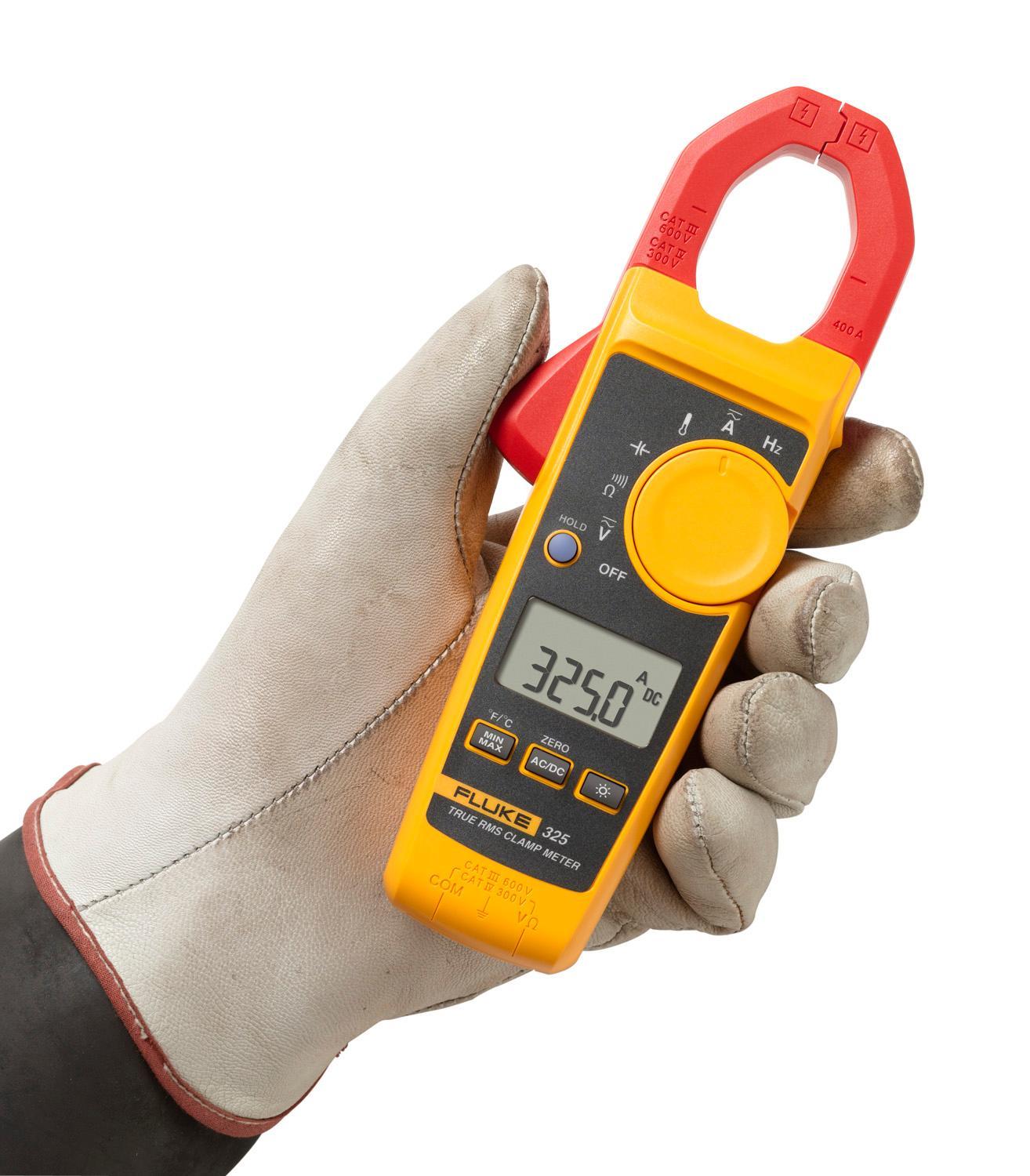 Ampe kìm Fluke 325 400A AC/DC True-rms Clamp Meter đo nhiệt độ