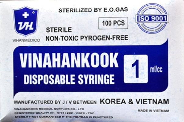 Ống Tiêm Vinahankook Disposable Syringe Sp020604 1ML
