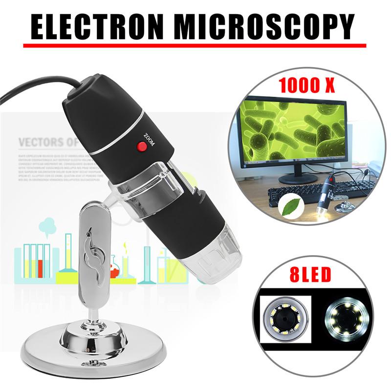 Kính hiển vi kỹ thuật số Digital Microscope 500X (Đen) - Phiên bản có chân đế đi kèm