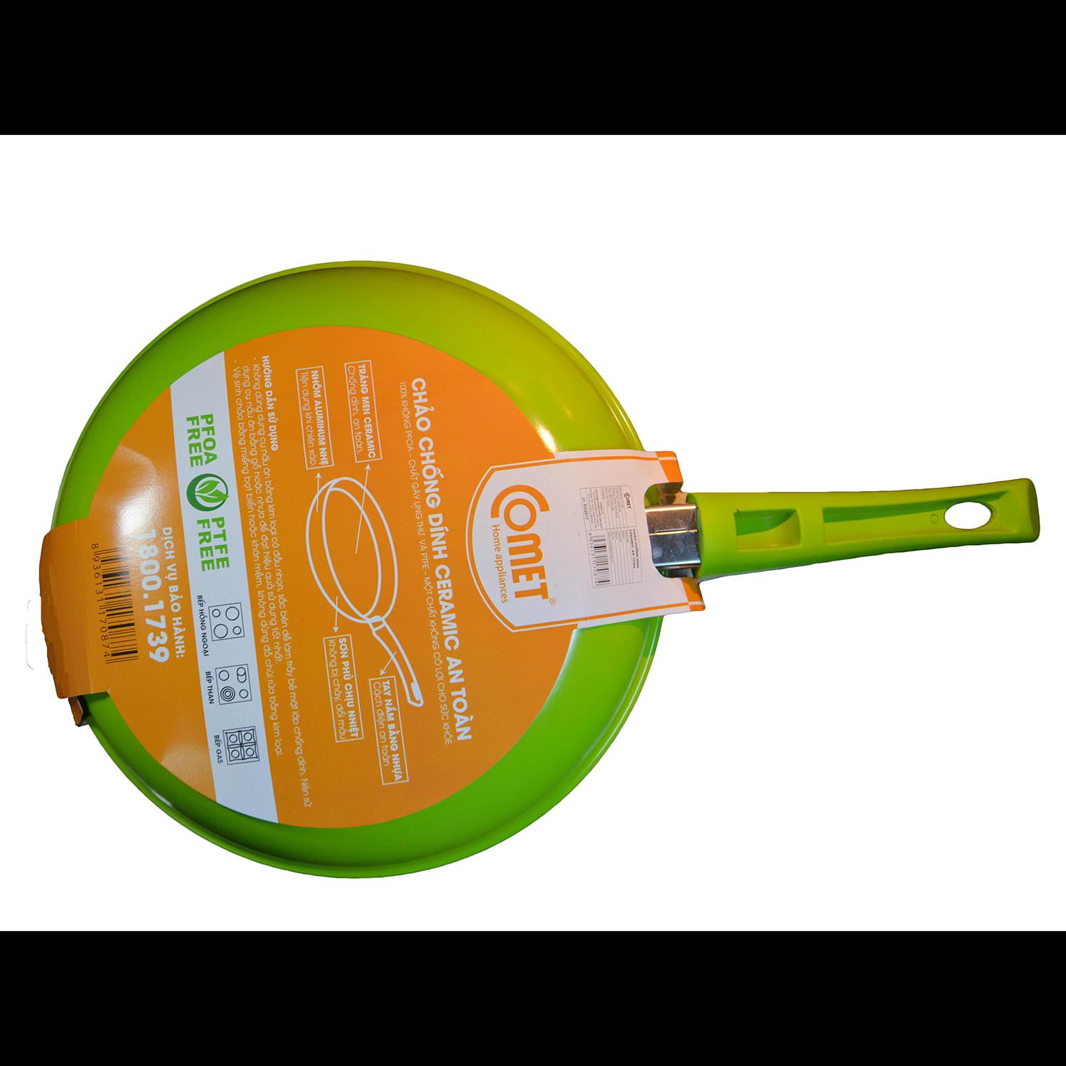 [HCM]Chảo chống dính ceramic Comet CH11 22cm