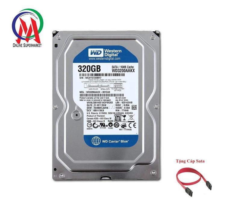 [HCM]Ổ cứng máy PC 320G BH 24 tháng tặng kèm cáp Sata