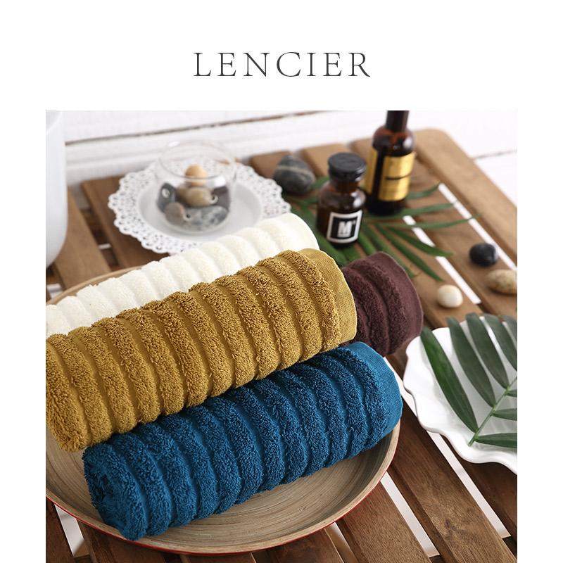 LENCIER Khăn Mặt 100% Cotton Khăn Mặt Khách Sạn Hút Nước