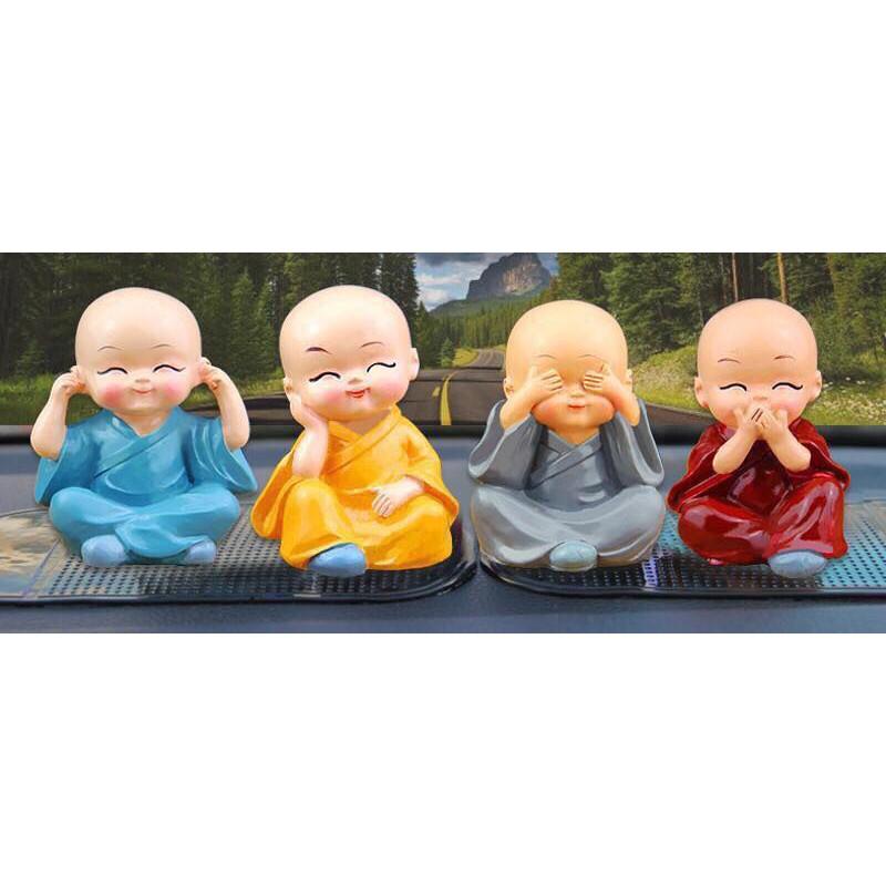 Bộ 4 tượng tiểu tu sĩ, Bộ 4 tượng tứ không trang trí xe hơi