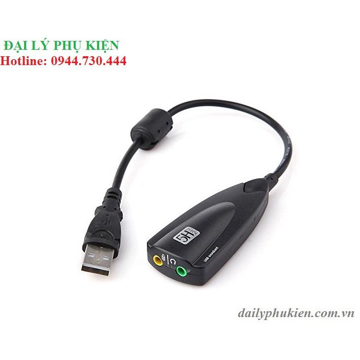 Cáp chuyển usb sang mic và loa virtual 7.1 channel 5hv2