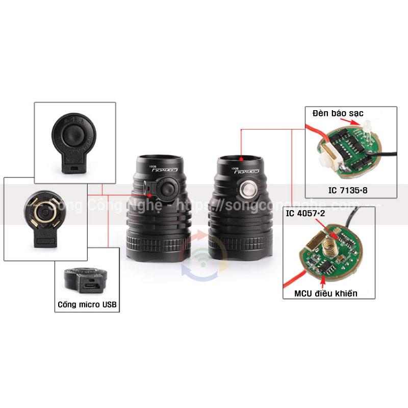 Đèn pin siêu sáng Convoy BD01 - U2-1A