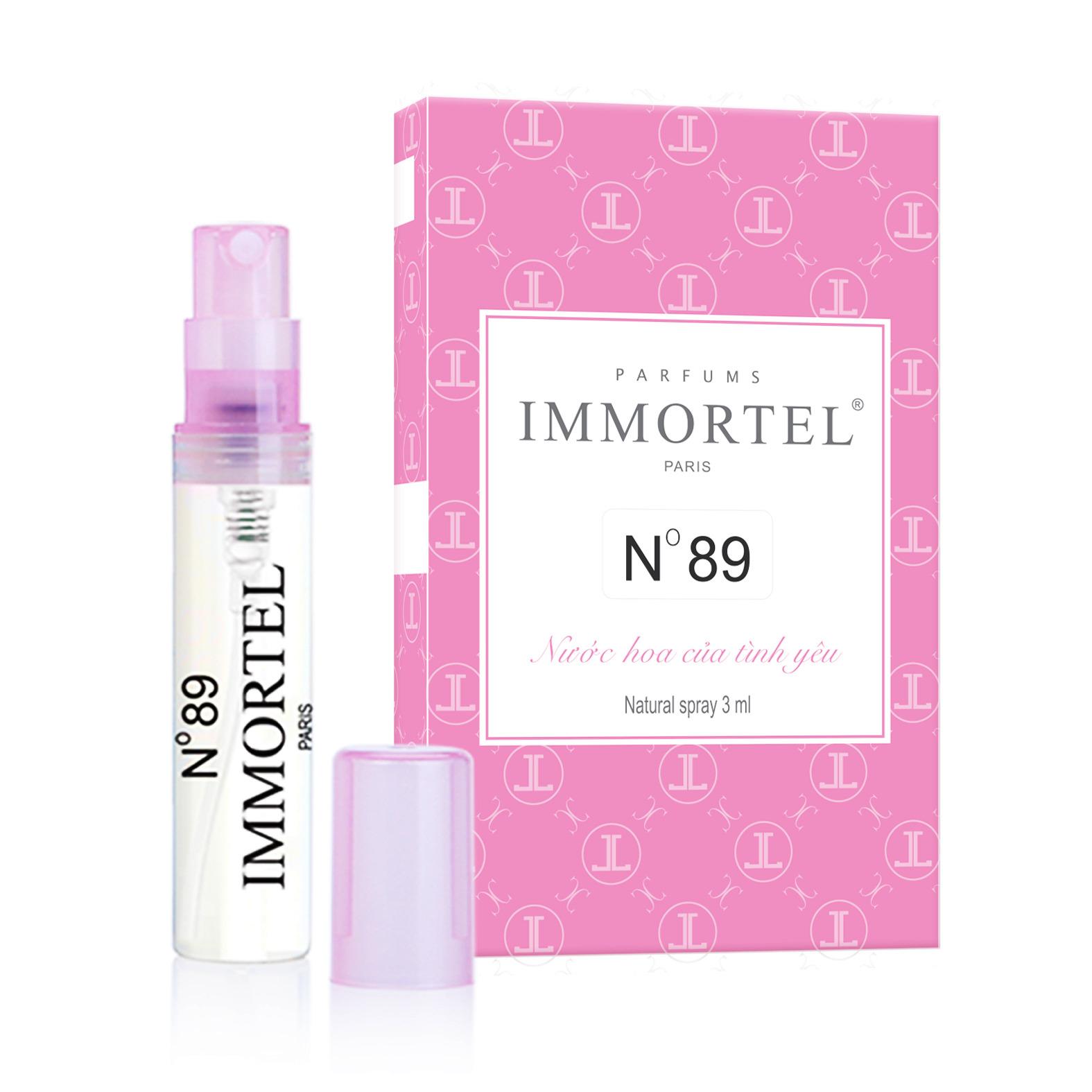 Nước hoa nữ IMMORTEL No 89 Chai xịt 3 ml Eau De Parfum