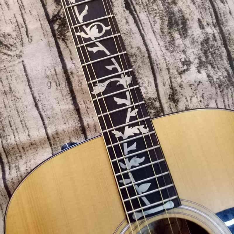 Dán khảm cần đàn guitar hình hoa dây leo