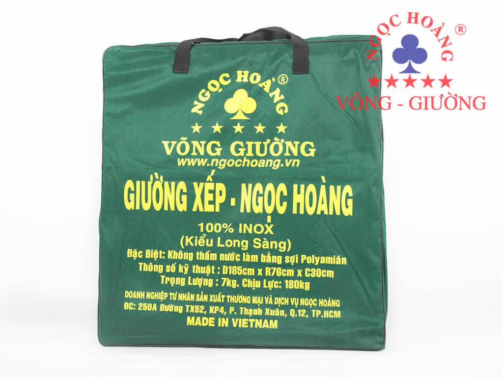 Giường Xếp Du Lịch Ngọc Hoàng cỡ đại – Kiểu Long Sàng, 100% Inox