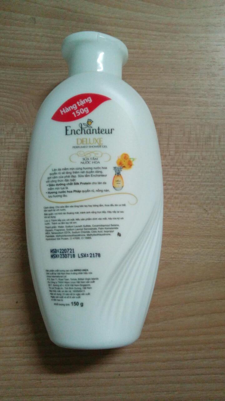 Sữa Tắm Trắng Enchanteur Deluxe (hàng tặng 150g)