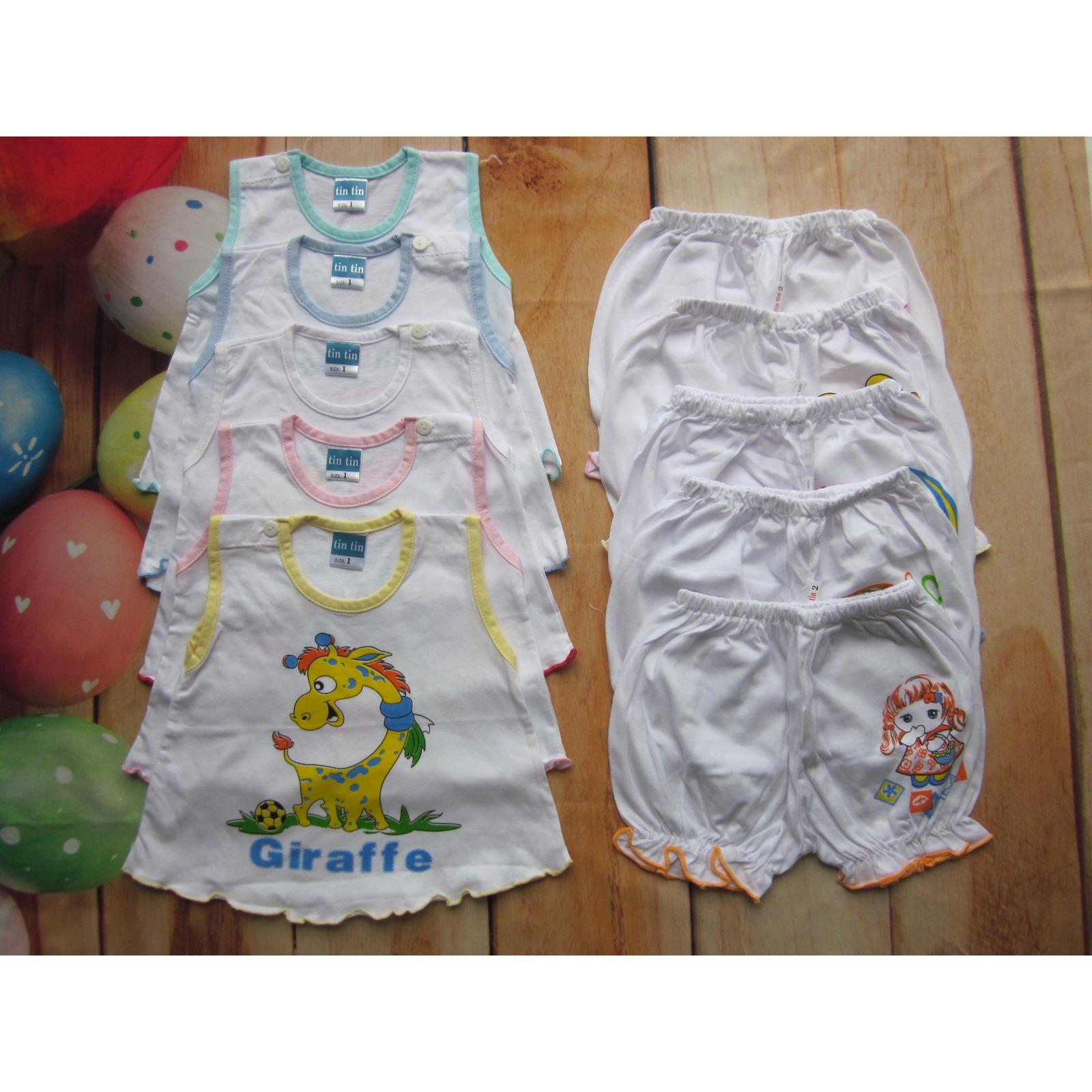 sét 5 bộ sát nách bé gái