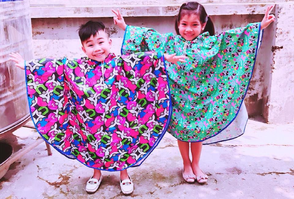 Áo mưa cánh rơi trẻ em cao cấp siêu đẹp-áo mưa trẻ em-áo mưa cho bé-áo mưa hình cho bé