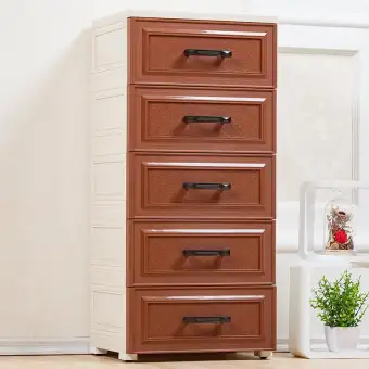 Five Drawer Plastic Storage Cabinet Lazada Singapore