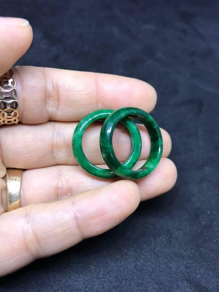 COMBO 2 NHẪN CẨM THẠCH XANH LÁ