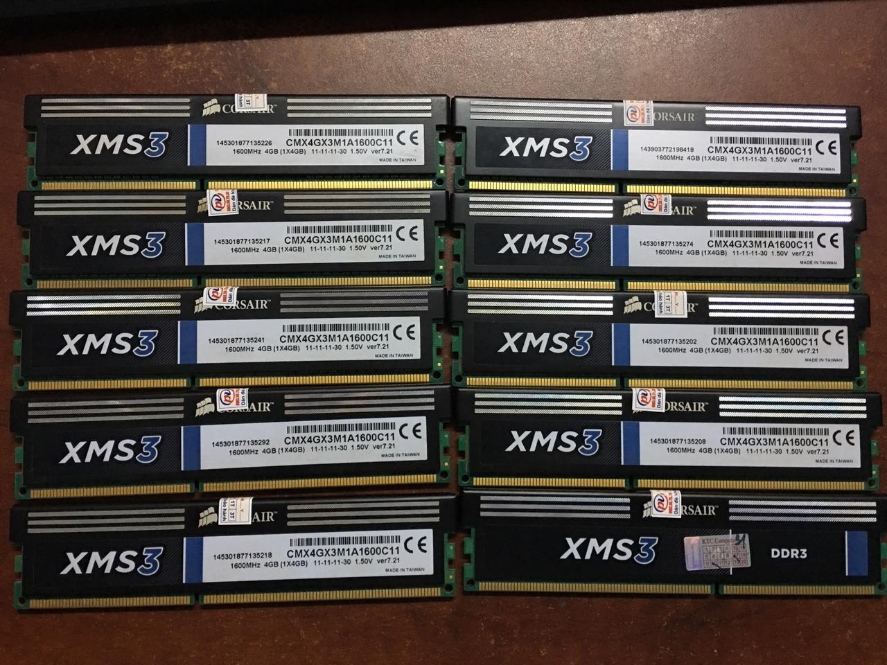 [HCM]RAM CORSAIR TẢN NHIỆT 4G BUSS 1600