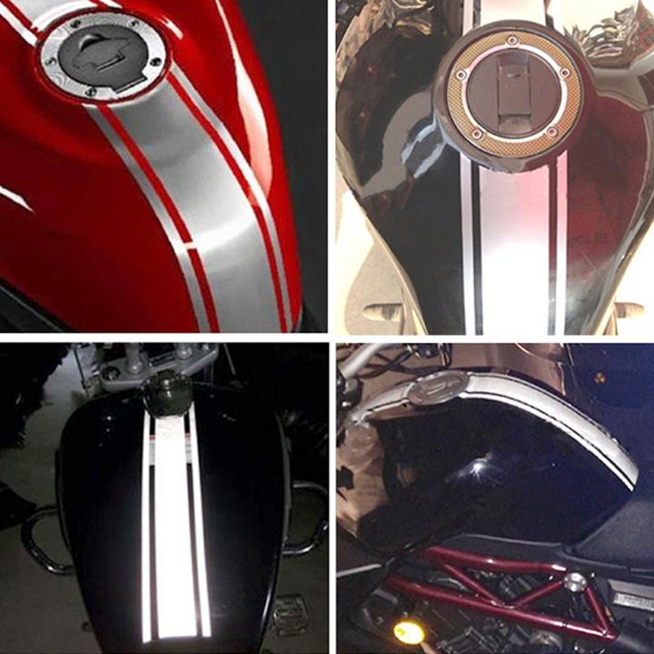 Decal phản quang dán trang trí xe 50CM (đen)