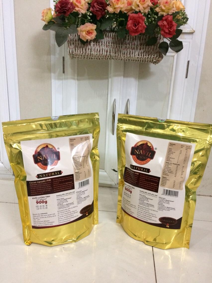 Bột ca cao nguyên chất Navil Zip 900gr