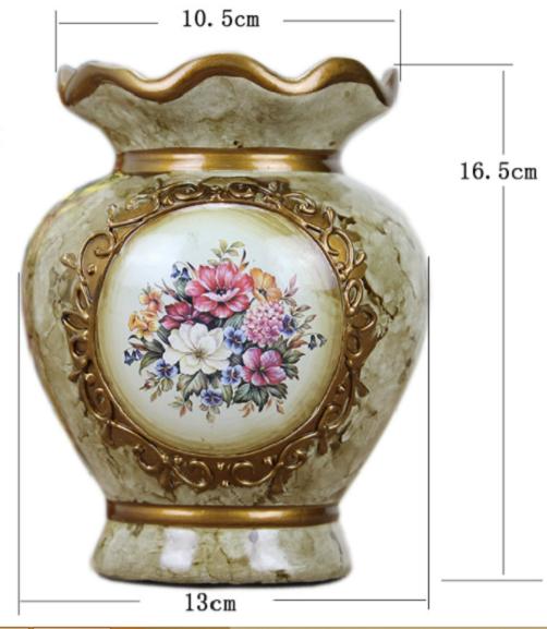 bình hoa gốm sứ hoa tròn