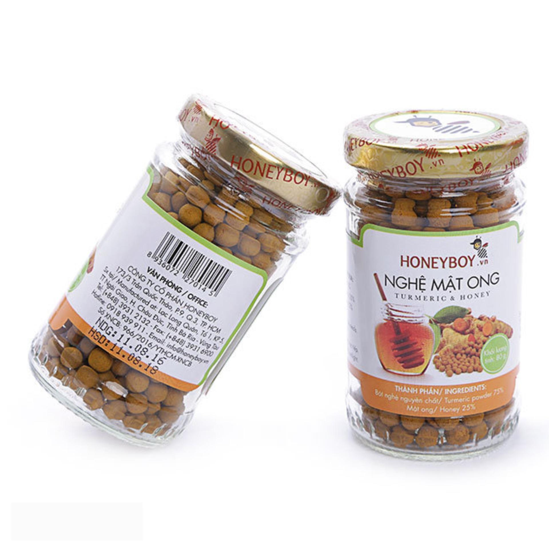 Bộ 4 Nghệ mật ong HONEYBOY 80g
