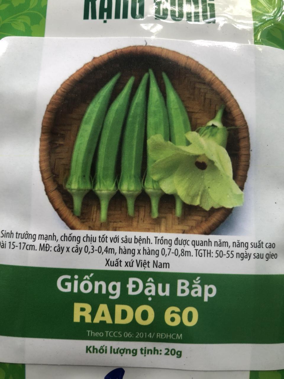 Hạt giống đậu bắp - giống đậu bắp rado 60