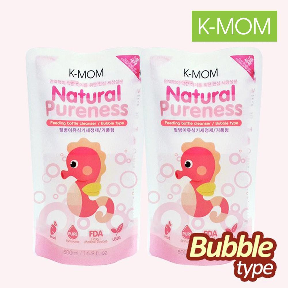 [HCM]Nước rửa bình & rau quả chiết xuất thảo mộc K-Mom (túi 500ml)