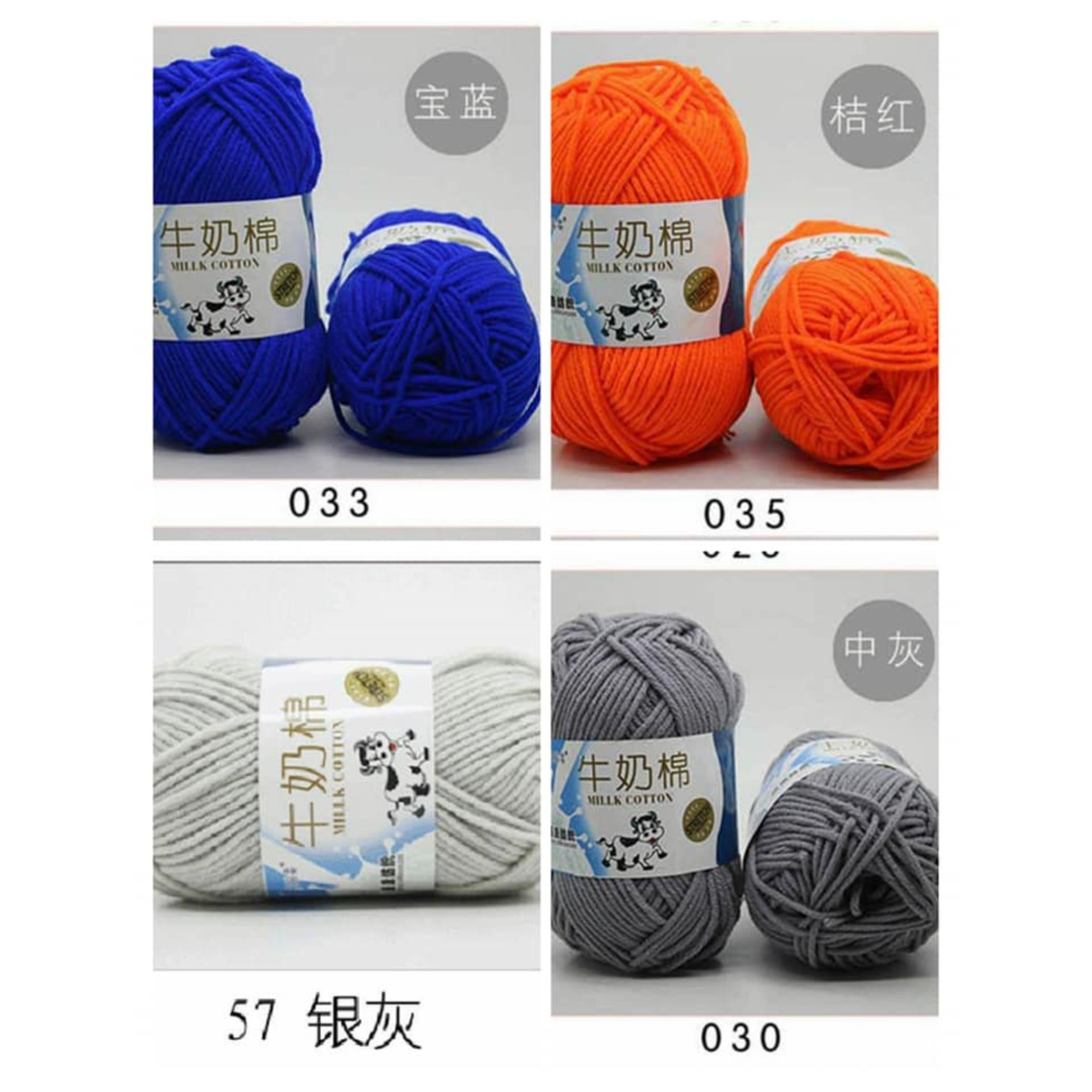 [HCM]Combo 4 cuộn Len milk bò 1mm ( màu tự chọn)